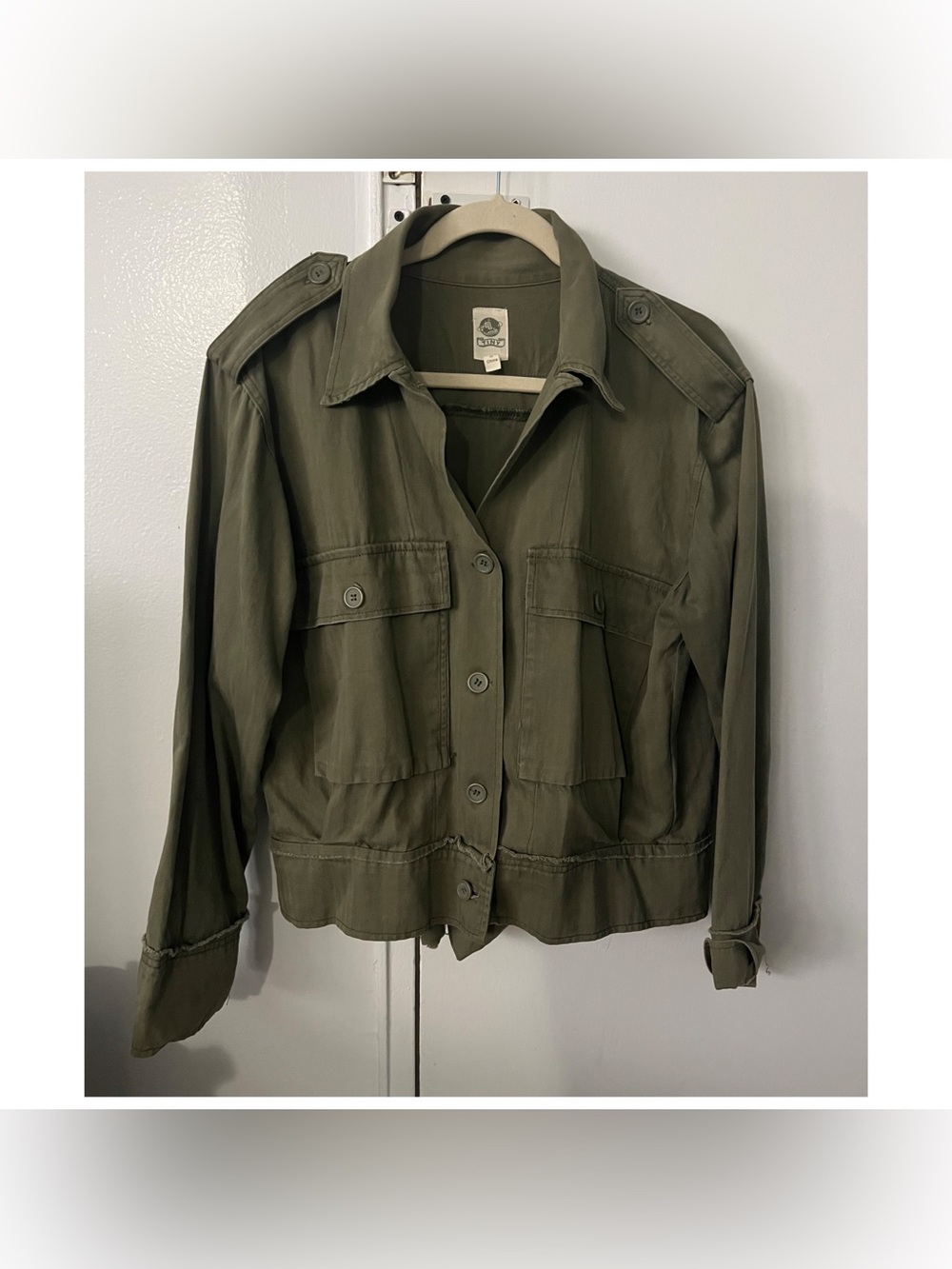 Tiny brand Olive Green Cropped Jacket Size M
